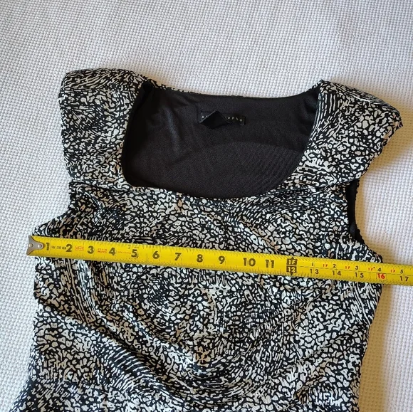 Apostrophe Black and White Women's Dress Size M - Picture 6 of 11